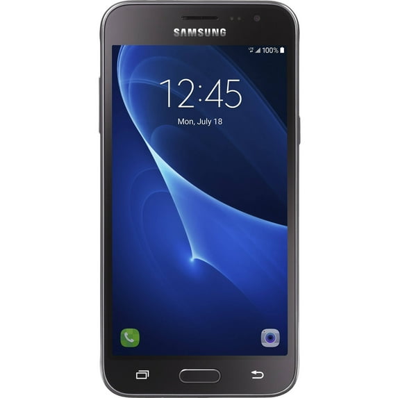 Net 10 SAMSUNG Galaxy J3 Sky, 16GB Black - Prepaid Smartphone