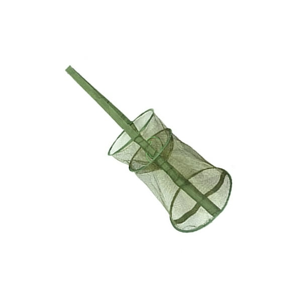 Net Baits Storage Cage for Keep Crayfish Minnows Fish Trap Fishing Basket Bucket Foldable Fishing Net Holder