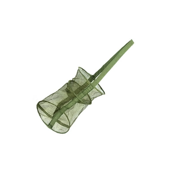 Net Baits Storage Cage for Keep Crayfish Minnows Fish Trap Fishing Basket Bucket Foldable Fishing Net Holder
