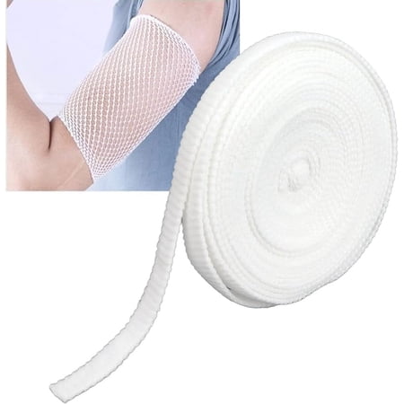 Net Bandage, 11 Yards Breathable Net Wound Dressing Stretch Tubular Bandage Stretchable Bandage Retainer Gauze Bandage Wrap Elastic Support Tube Bandages for Wrist Forearm