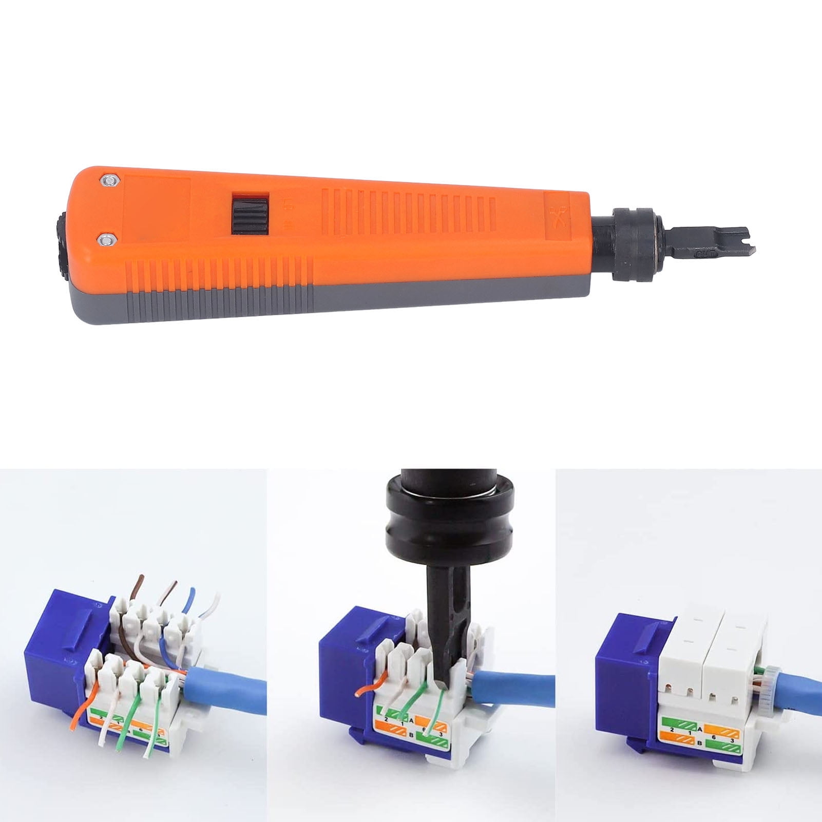 Net Cable Impact Tool, Network Wire Punch Down Tool Practical Double