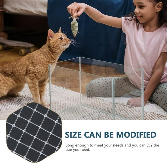 Net Fish Tank Cover Aquarium Anti Mesh Jumping Screen Netting Supplies Jump Largediy Cat Balconynets Tanks Invisible