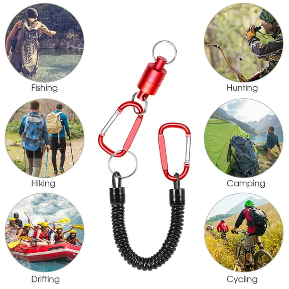 Net Fly Fishing Magnetic Net Release Holder Fishing Lanyard Magnetic Keeper Magnet Clip Landing Net Connector