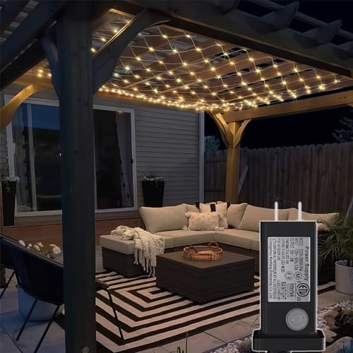 Net Lights Outdoor, 270 LED Gazebo Lights, 1010 FT Connectable Chandelier with 8 Lighting Modes, LED Net Lighting for Bushes, Garden, Backyard, Holiday, Christmas$$Tools & Hardware Other