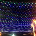 thumbnail image 1 of Net Mesh String Lights Waterproof, 8 Lighting Modes, Connectable Plug in for Outdoor Indoor, Curtain, Christmas Tree, Bush, Party, Wedding, Fairy, Wall Decorative(4.9ft*4.9ft,Multicolor), 1 of 5
