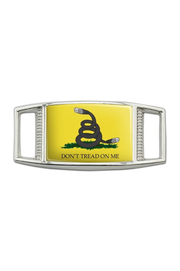 Net Neutrality Don't Tread on Me Rectangular Shoe Shoelace Shoe Lace Tag Runner Gym Charm Decoration