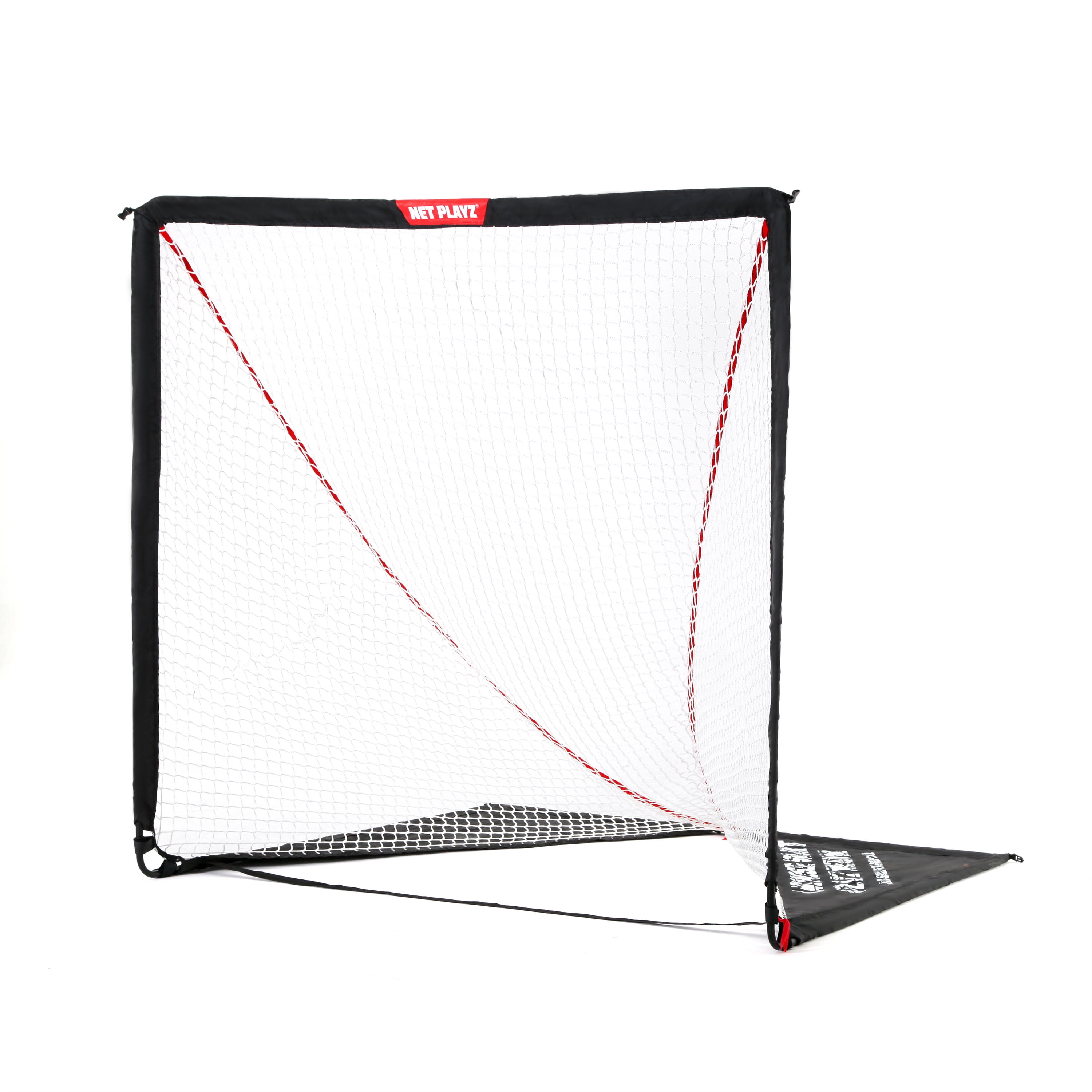 Net Playz Portable Easy FoldUp Lacrosse Goal, 4ft x 4ft or 6ft x 6ft