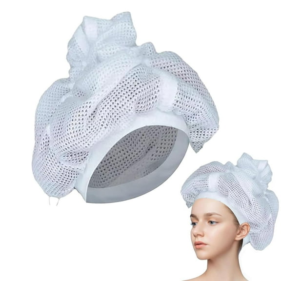 Net Plopping Cap For Drying Curly Hair, Plopping Cap Curly Hair, with Drawstring, Net Plopping Cap, With Adjustable Strap