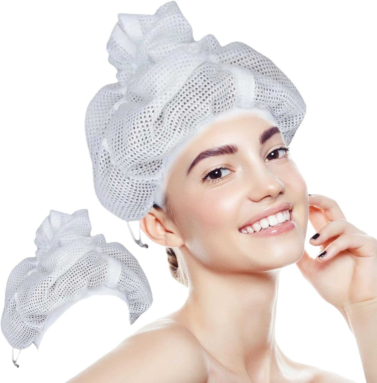 Net Plopping Cap For Drying Curly Hair, Soulta Net Plopping Cap For