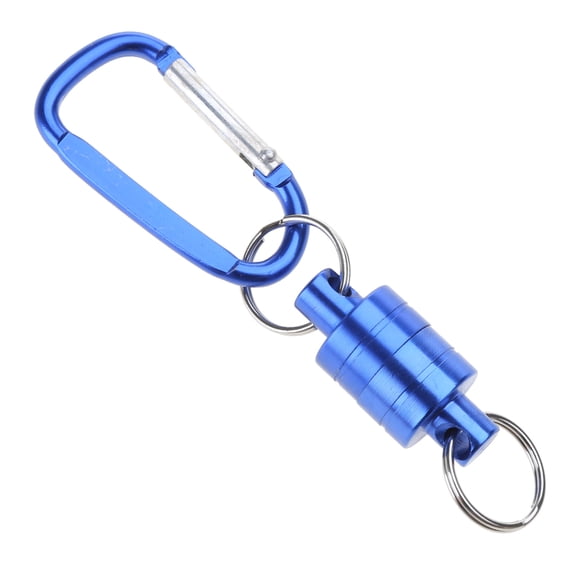 Net Release Holder Net Release Clip Keychain Hook for Fly Fishing Magnet Aluminum Alloy Hook