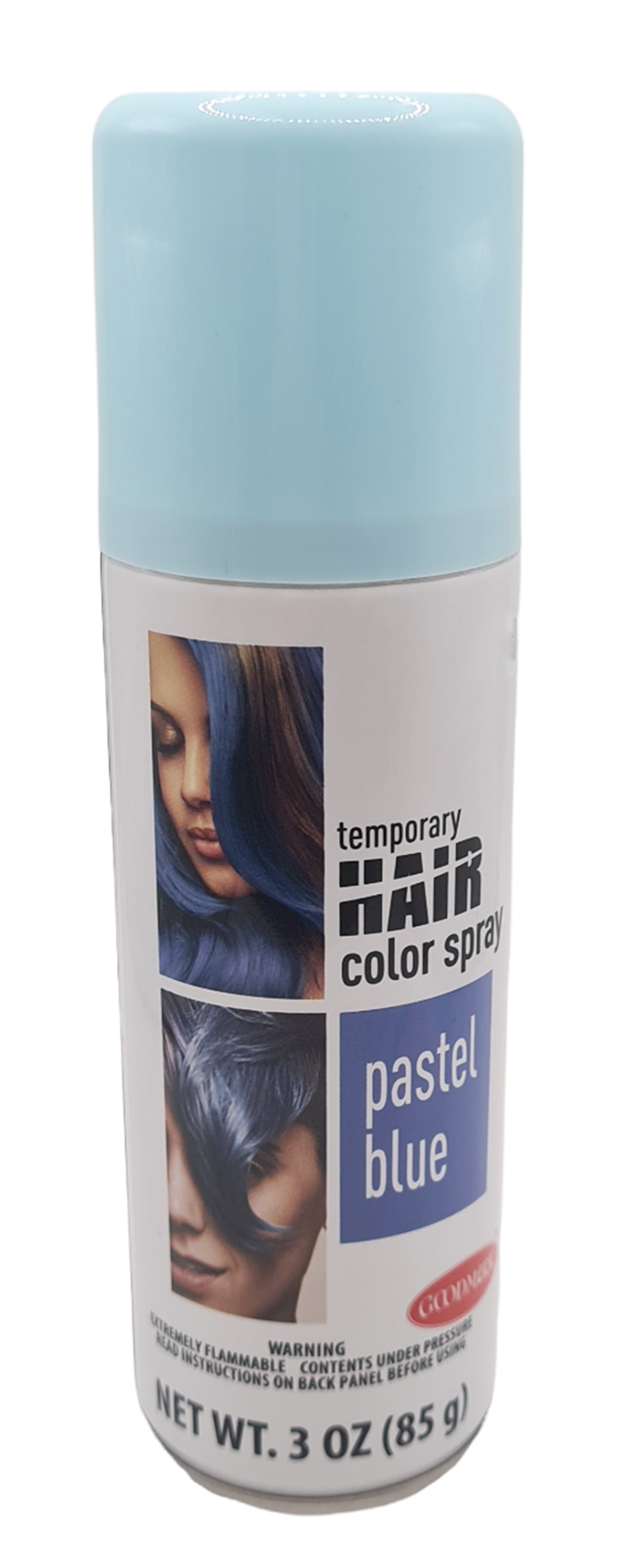 Net Wt. 3oz (85g), Temporary Hair Color Spray, Pastel Blue,Unisex Adult