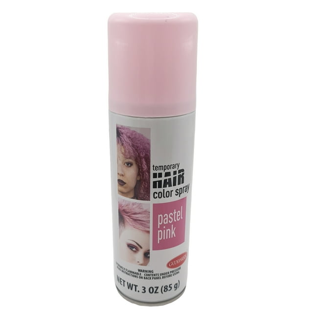 Net Wt. 3oz (85g), Temporary Hair Color Spray, Pastel Pink,Unisex Adult