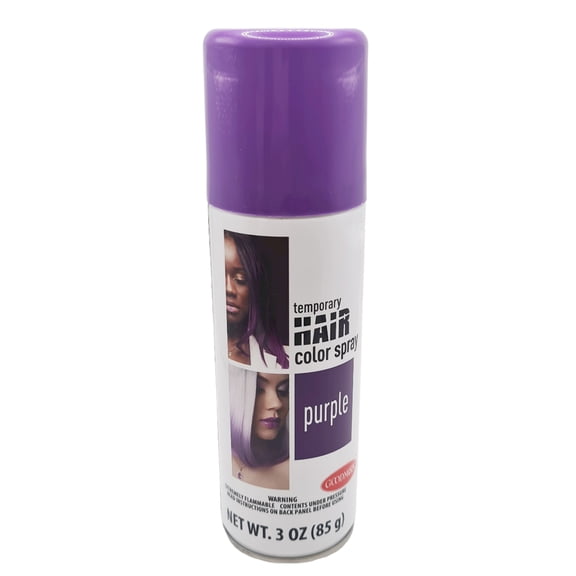 Net Wt. 3oz (85g), Temporary Hair Color Spray, Purple,Unisex Adult Halloween Makeup, Goodmark