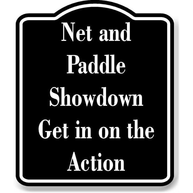 Net and Paddle Showdown Get in on the Action BLACK Aluminum Composite ...