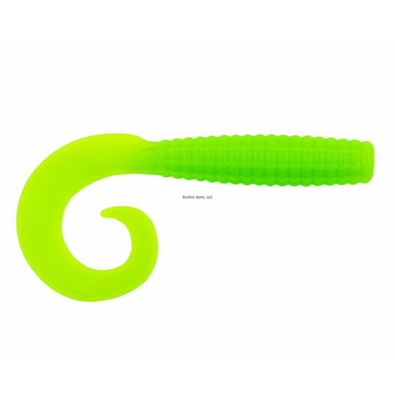 NetBait 5" Baitfuel Saltwater GO2 Grub Limetreuse