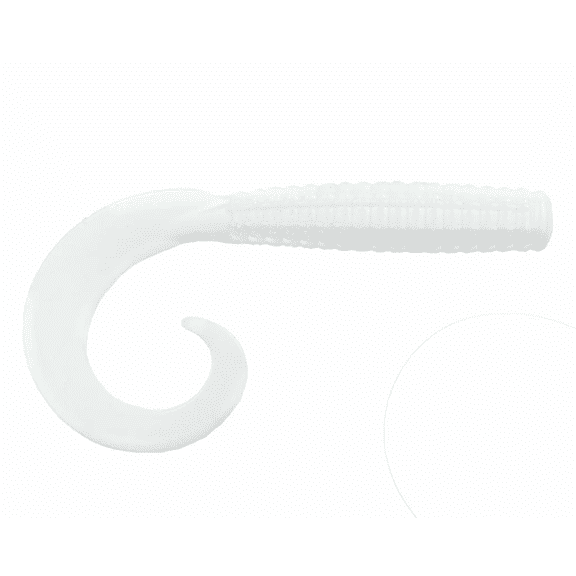 NetBait 6" Baitfuel Saltwater GO2 Grub White