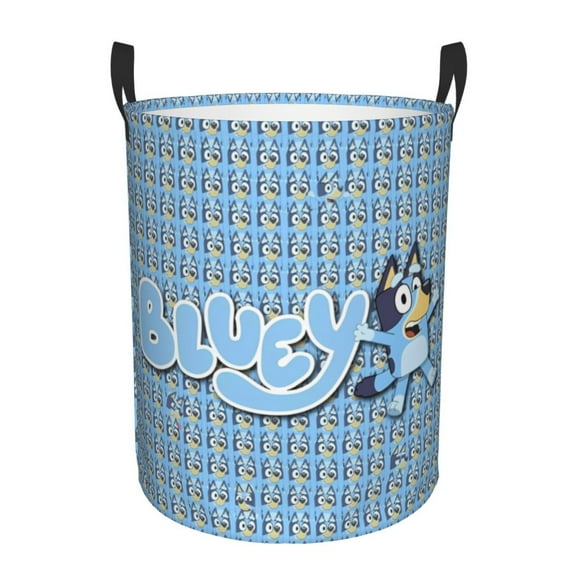 Netaao Bluey for Circular Hamper Modern Laundry Basket with Handles-Medium