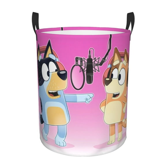 Netaao Bluey for Circular Hamper Modern Laundry Basket with Handles-Medium