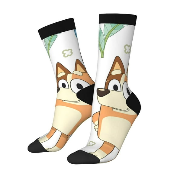 Netaao Bluey for Socks for Men and Women Non-Slip Middle Tube Socks Casual Crew Socks