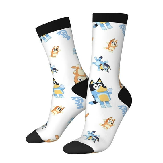 Netaao Bluey for Socks for Men and Women Non-Slip Middle Tube Socks Casual Crew Socks