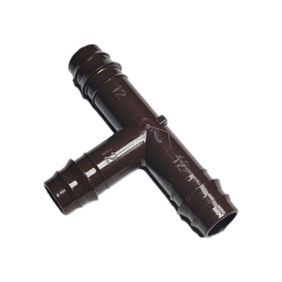Netafim Techline EZ 12mm Insert Tee Barb Fitting 3-Way Drip Irrigation | 32500-002497 | T12TEE | 100pc