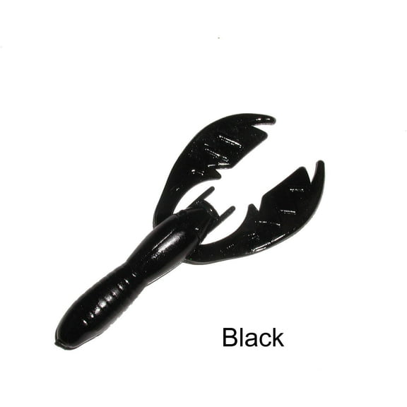 Netbait Fishing Lure N35001 Baby Paca Craw 4" Black Floating 9 Per Pack