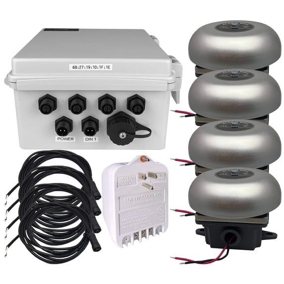 Timer Bel Netbell-4-4Bel TCP/IP Loud Electric School Factory Warehouse Break ...