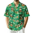 thumbnail image 1 of Netecom Funny Santa Claus Surfing Hawaiian Shirt for Men Women, Christmas in July Summer Beach Aloha Button Down Shirts, S-5XL, 1 of 6