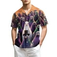 thumbnail image 1 of Netecom Pigeon Hunting Hawaiian Shirt for Men, Funny Style, Button Down Summer Beach Short Sleeve, S-5XL, 1 of 6