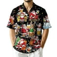 thumbnail image 1 of Netecom Santa Beer Lover Hawaiian Shirt for Men, Funny Christmas Drinking Holiday Button Down Summer Beach Shirt, S-5XL, 1 of 6