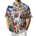 thumbnail image 1 of Netecom Santa Claus Snowy Christmas Village Hawaiian Shirt, Holiday Print Button Down Summer Beach Short Sleeve Shirt, S-5XL, 1 of 6