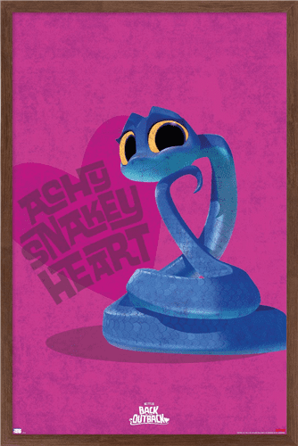 Netflix Back to the Outback - Achy Snakey Heart Wall Poster, 14.725" x 22.375", Framed