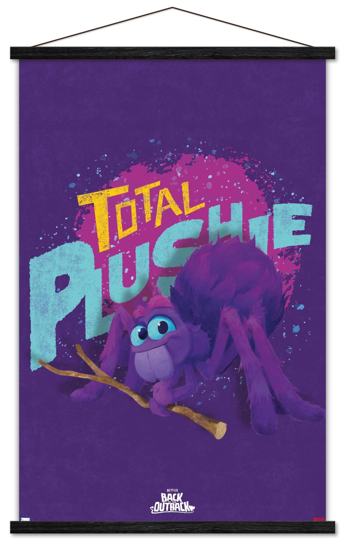 Netflix Back to the Outback - Total Plushie Wall Poster with Wooden Magnetic Frame, 22.375" x 34"