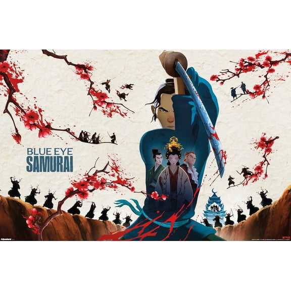 Netflix Blue Eye Samurai (2023) - One Sheet Wall Poster, 22.375" x 34"