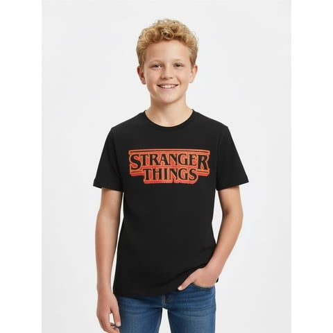 Netflix, Boys' & Big Boys' Stranger Things Logo Graphic T-Shirt, Sizes 4-18