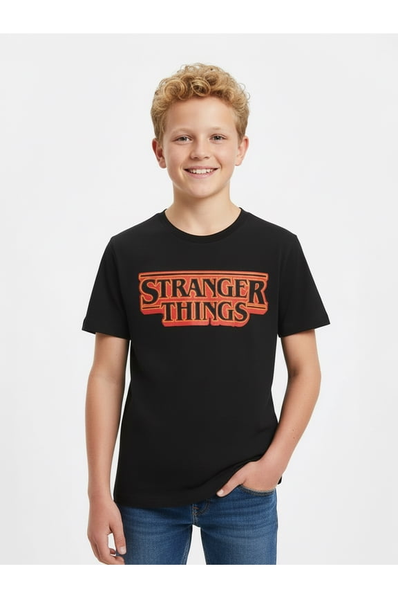 Netflix, Boys' & Big Boys' Stranger Things Logo Graphic T-Shirt, Sizes 4-18