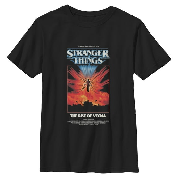 Netflix Boys' Stranger Things The Rise Of Vecna Retro Poster T Shirt