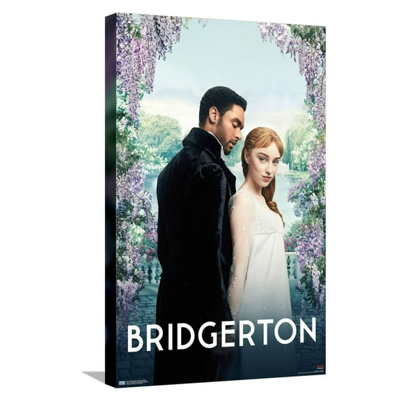Netflix Bridgerton - Daphne and Simon Canvas Wall Poster, 14.725" x 22.375"