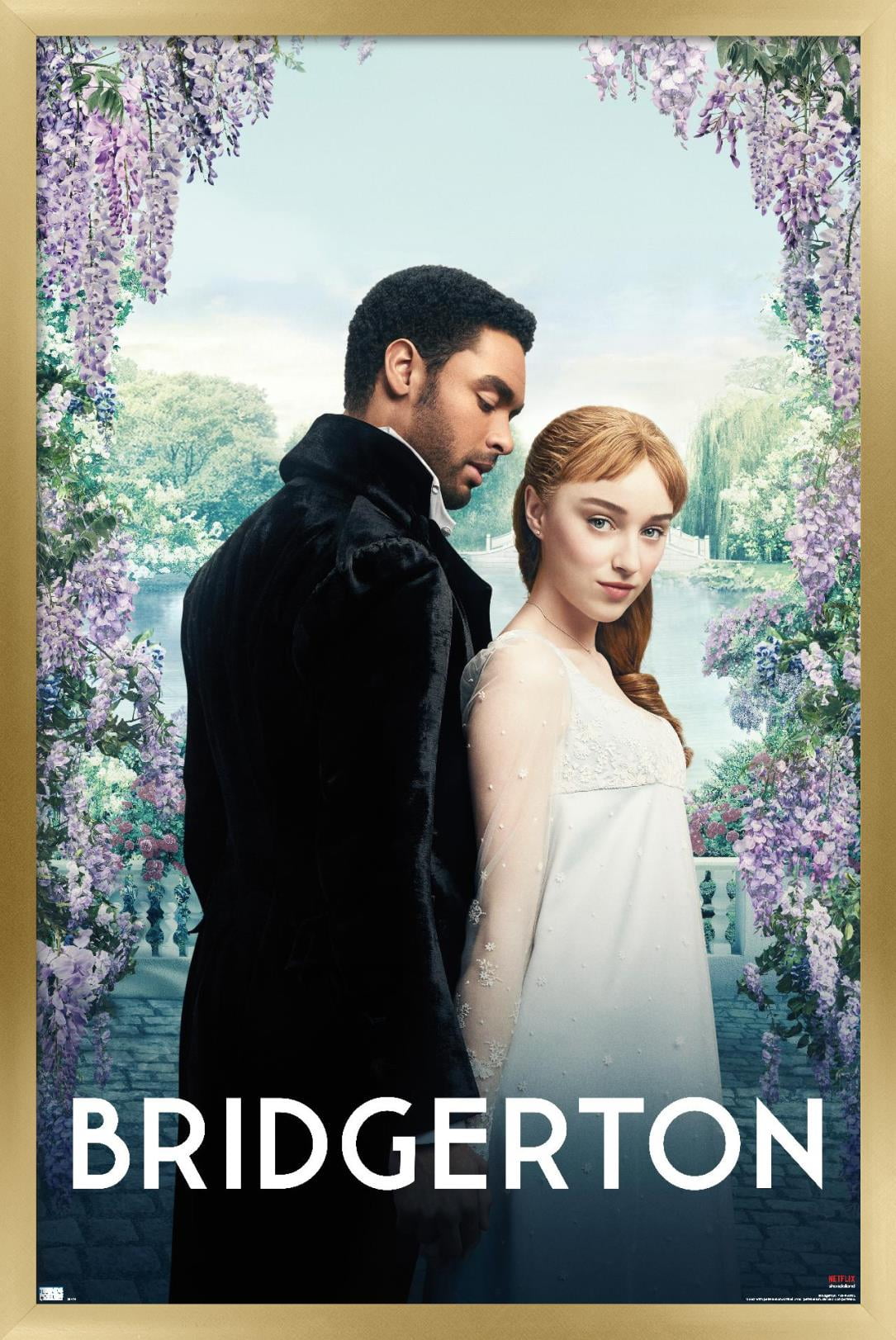 Netflix Bridgerton - Daphne and Simon Wall Poster, 22.375" x 34", Framed