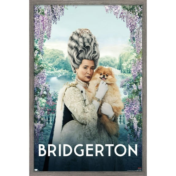 Netflix Bridgerton - Queen Charlotte Wall Poster, 14.725" x 22.375", Framed