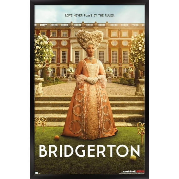 Netflix Bridgerton: Season 2 - Queen One Sheet Wall Poster, 14.725" x 22.375" Framed