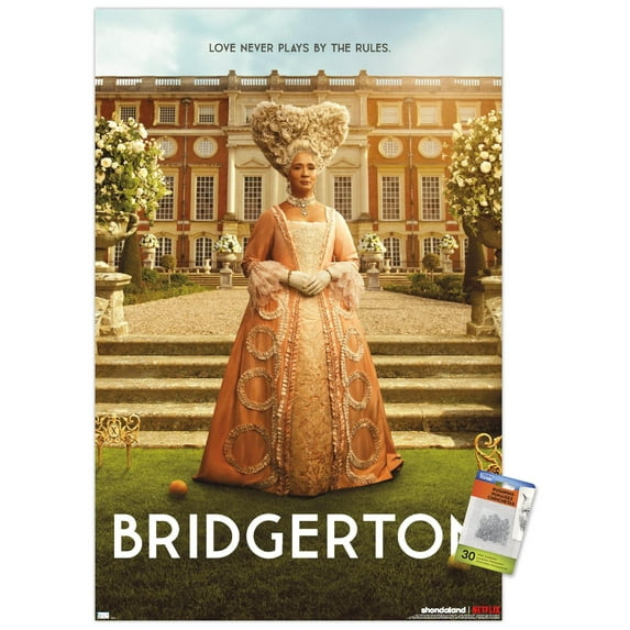 Netflix Bridgerton: Season 2 - Queen One Sheet Wall Poster with Pushpins, 22.375" x 34"