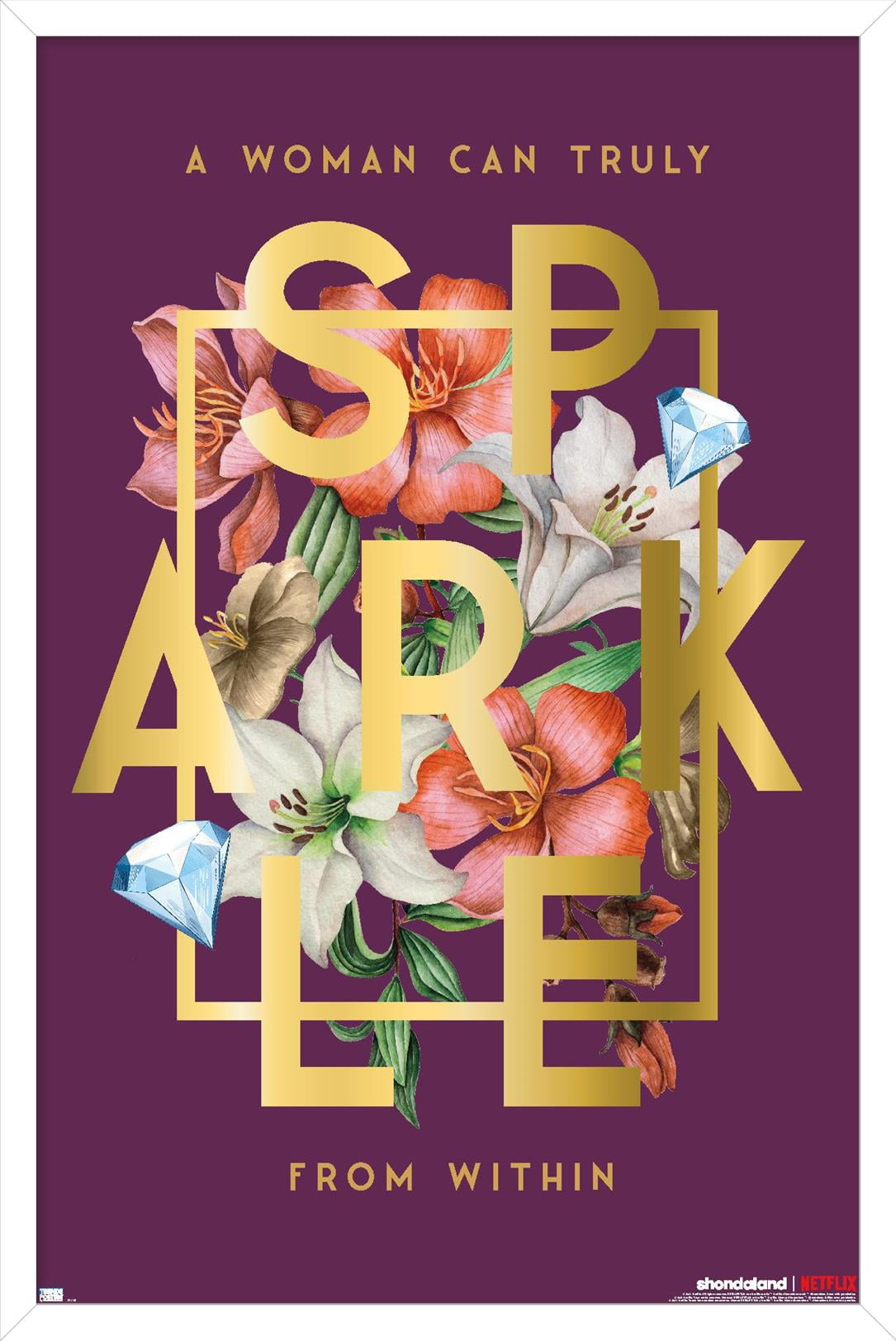 Netflix Bridgerton: Season 2 - Sparkle Wall Poster, 14.725" x 22.375" Framed