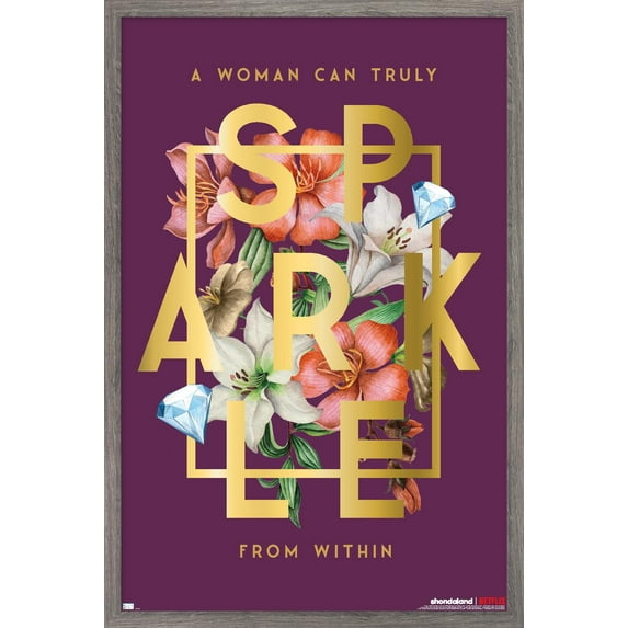 Netflix Bridgerton: Season 2 - Sparkle Wall Poster, 14.725" x 22.375" Framed