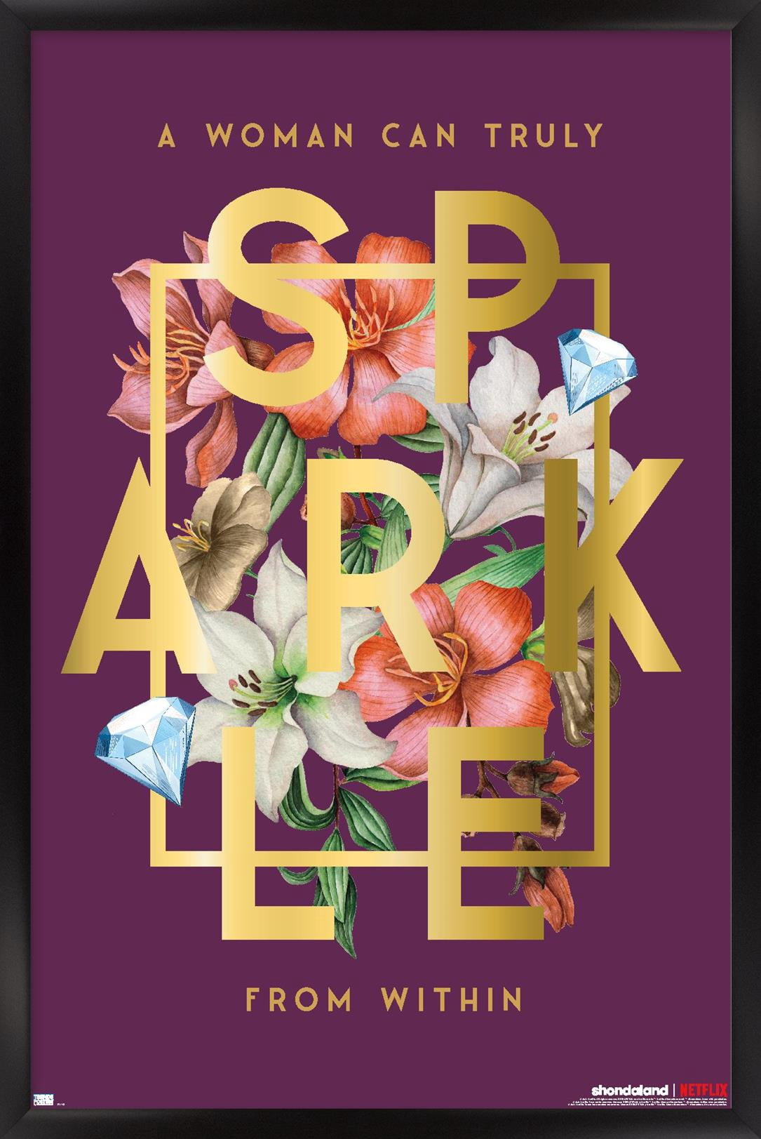 Netflix Bridgerton: Season 2 - Sparkle Wall Poster, 22.375" x 34" Framed
