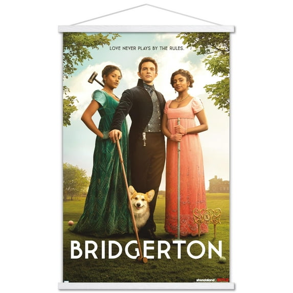 Netflix Bridgerton: Season 2 - Trio One Sheet Wall Poster with Magnetic Frame, 22.375" x 34"
