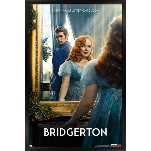Netflix Bridgerton: Season 3 - Penelope and Colin One Sheet Wall Poster, 14.725" x 22.375" Framed