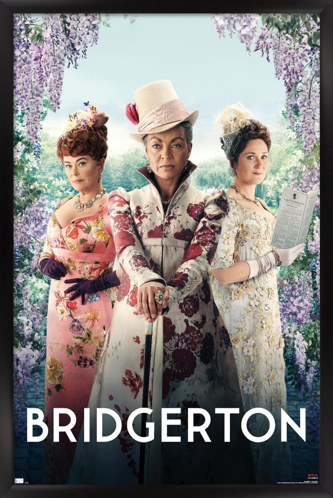 Netflix Bridgerton - Trio Wall Poster, 14.725" x 22.375", Framed
