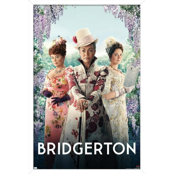 Netflix Bridgerton - Trio Wall Poster, 14.725" x 22.375", Framed
