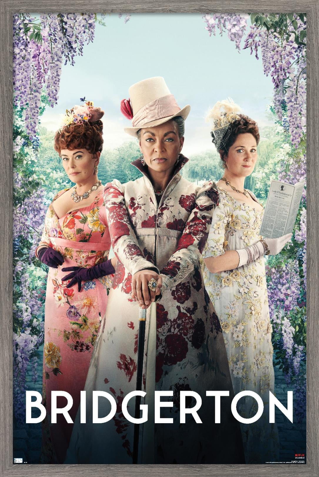 Netflix Bridgerton - Trio Wall Poster, 22.375" x 34", Framed